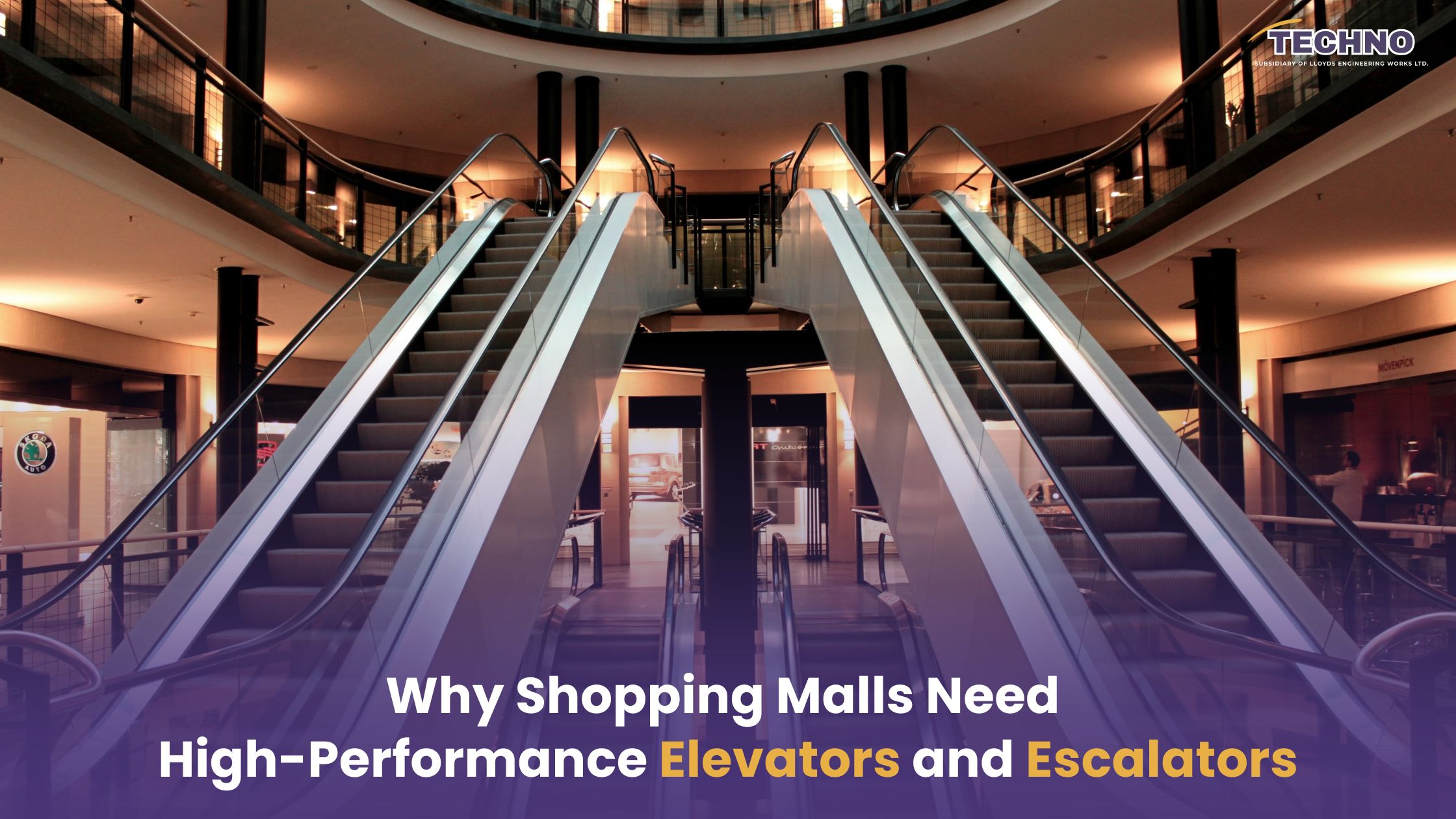 Why Shopping Malls Need High-Performance Elevators and Escalators